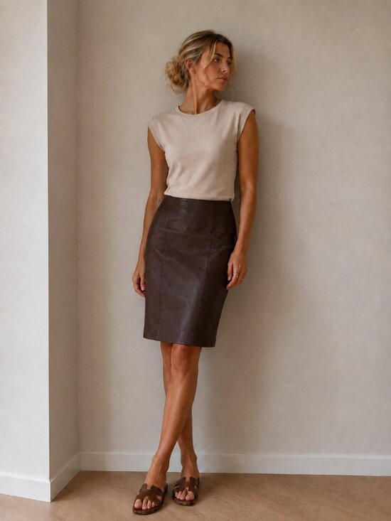 Danier Dresses & Skirts - Danier Genuine Leather Skirt